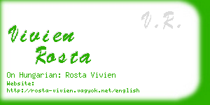 vivien rosta business card